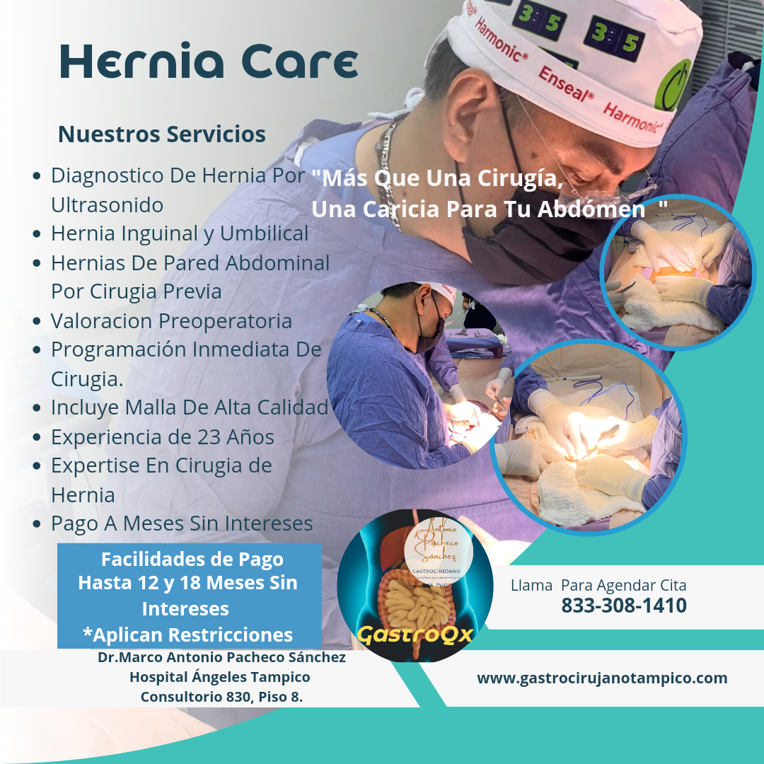 Cirugia de Hernia Inguinal A Solo $36,000 Todo Incluido. 